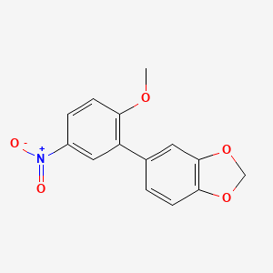 5-(2-Methoxy-5-nitrophenyl)benzo[d][1,3]dioxole