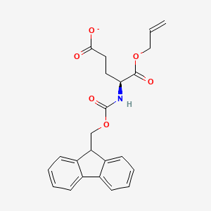 (4S)-4-(9H-fluoren-9-ylmethoxycarbonylamino)-5-oxo-5-prop-2-enoxypentanoate