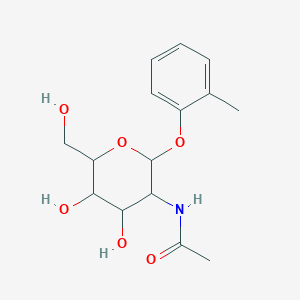 N-((2S,3R,4R,5S,6R)-4,5-Dihydroxy-6-(hydroxymethyl)-2-(o-tolyloxy)tetrahydro-2H-pyran-3-yl)acetamide