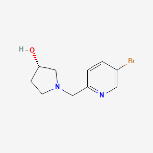 (3S)-1-[(5-bromopyridin-2-yl)methyl]pyrrolidin-3-ol
