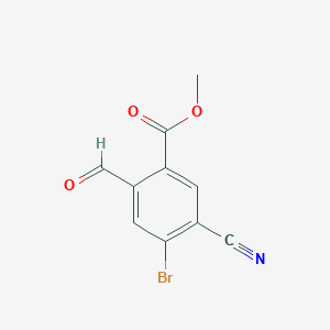 Methyl 4-bromo-5-cyano-2-formylbenzoate