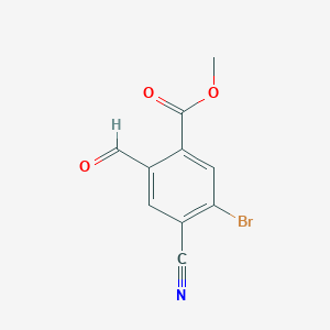 Methyl 5-bromo-4-cyano-2-formylbenzoate