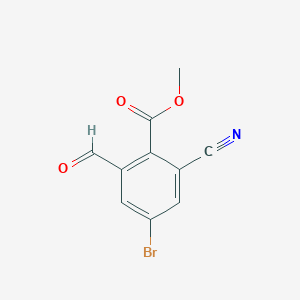 Methyl 4-bromo-2-cyano-6-formylbenzoate