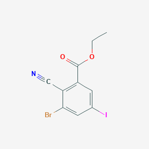 Ethyl 3-bromo-2-cyano-5-iodobenzoate