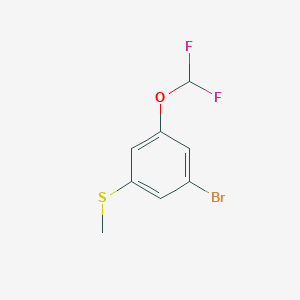 molecular formula C8H7BrF2OS B1412533 3-Bromo-5-(difluoromethoxy)thioanisole CAS No. 1804409-50-4