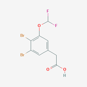 3,4-Dibromo-5-(difluoromethoxy)phenylacetic acid