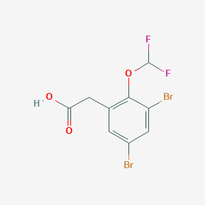 3,5-Dibromo-2-(difluoromethoxy)phenylacetic acid