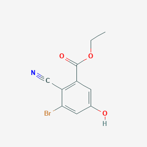 Ethyl 3-bromo-2-cyano-5-hydroxybenzoate