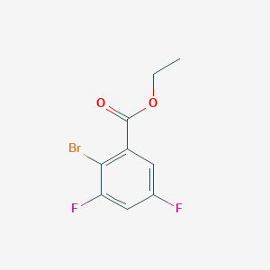 molecular formula C9H7BrF2O2 B1412548 Ethyl 2-bromo-3,5-difluorobenzoate CAS No. 1804909-80-5