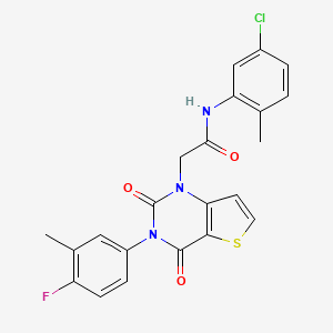 N-(5-chloro-2-methylphenyl)-2-[3-(4-fluoro-3-methylphenyl)-2,4-dioxo-3,4-dihydrothieno[3,2-d]pyrimidin-1(2H)-yl]acetamide