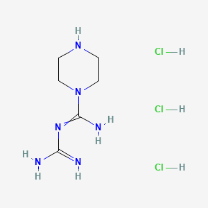 N'-carbamimidoylpiperazine-1-carboximidamide;trihydrochloride