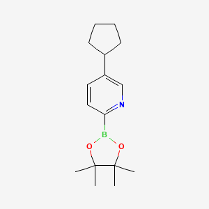 5-(Cyclopentyl)pyridine-2-boronic acid pinacol ester