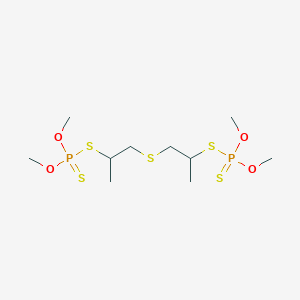 1-(2-dimethoxyphosphinothioylsulfanylpropylsulfanyl)propan-2-ylsulfanyl-dimethoxy-sulfanylidene-λ5-phosphane