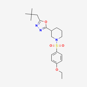 2-(1-((4-Ethoxyphenyl)sulfonyl)piperidin-3-yl)-5-neopentyl-1,3,4-oxadiazole