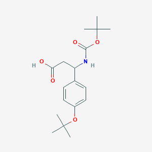 molecular formula C18H27NO5 B14125636 3-[(Tert-butoxycarbonyl)amino]-3-(4-tert-butoxyphenyl)propanoic acid CAS No. 372144-20-2