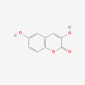 molecular formula C9H6O4 B14125643 3,6-Dihydroxy-2H-1-benzopyran-2-one CAS No. 3450-80-4