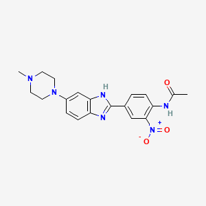 N-(4-(6-(4-Methylpiperazin-1-yl)-1H-benzo[d]imidazol-2-yl)-2-nitrophenyl)acetamide