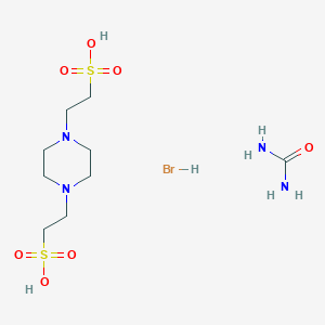 molecular formula C9H23BrN4O7S2 B14125745 PipecuroniumBromide 