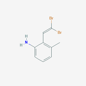 2-(2,2-Dibromoethenyl)-3-methylaniline