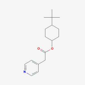 B141258 4-(1,1-Dimethylethyl)cyclohexyl 4-pyridineacetate CAS No. 129175-17-3