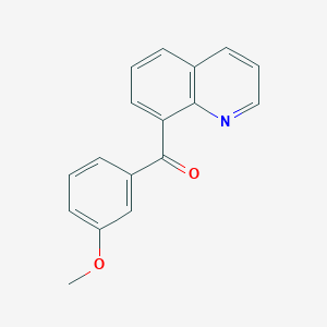 molecular formula C17H13NO2 B14125805 8-(3-Methoxybenzoyl)quinoline 