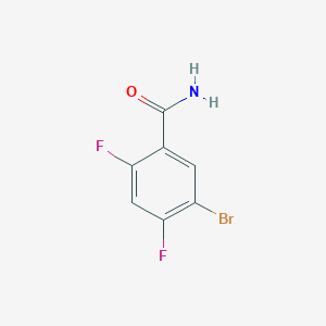 molecular formula C7H4BrF2NO B1412583 5-Bromo-2,4-difluorobenzamide CAS No. 1805583-56-5