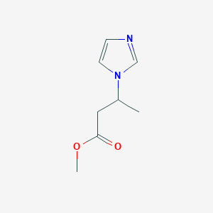 molecular formula C8H12N2O2 B14125895 Methyl 3-(1H-imidazol-1-yl)butanoate 