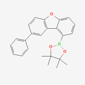 4,4,5,5-Tetramethyl-2-(8-phenyldibenzo[b,d]furan-1-yl)-1,3,2-dioxaborolane