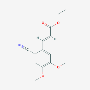 (E)-Ethyl 3-(2-cyano-4,5-dimethoxyphenyl)acrylate