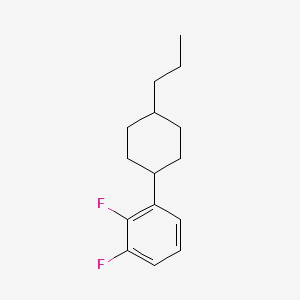 molecular formula C15H20F2 B14125959 1,2-Difluoro-3-(4-propylcyclohexyl)benzene CAS No. 204653-82-7