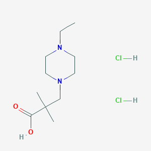 3-(4-Ethylpiperazin-1-yl)-2,2-dimethylpropionic acid dihydrochloride