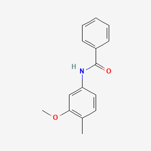 molecular formula C15H15NO2 B14125978 N-(3-methoxy-4-methylphenyl)benzamide 