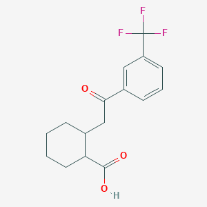 2-[2-Oxo-2-[3-(trifluoromethyl)phenyl]ethyl]cyclohexane-1-carboxylic acid