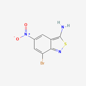 3-Amino-5-nitro-7-brom-2,1-benzoisothiazol