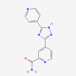 molecular formula C13H10N6O B1412600 4-(3-(Pyridin-4-yl)-1H-1,2,4-triazol-5-yl)picolinamide CAS No. 1992028-94-0