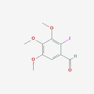 molecular formula C10H11IO4 B14126008 2-Iodo-3,4,5-trimethoxybenzaldehyde CAS No. 73252-53-6