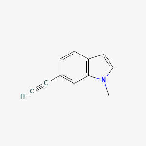 molecular formula C11H9N B1412602 6-乙炔基-1-甲基-1H-吲哚 CAS No. 1816951-00-4