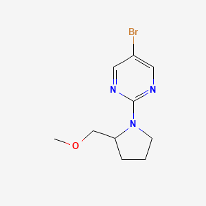 5-Bromo-2-[2-(methoxymethyl)pyrrolidin-1-yl]pyrimidine