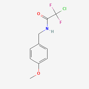 2-chloro-2,2-difluoro-N-[(4-methoxyphenyl)methyl]acetamide