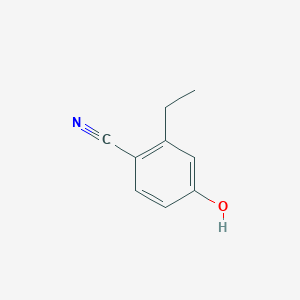 molecular formula C9H9NO B14126062 2-Ethyl-4-hydroxybenzonitrile CAS No. 14143-33-0