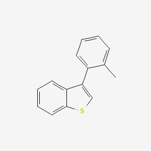 molecular formula C15H12S B14126074 3-(2-Methylphenyl)-1-benzothiophene 