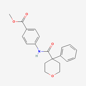 methyl 4-{[(4-phenyltetrahydro-2H-pyran-4-yl)carbonyl]amino}benzoate