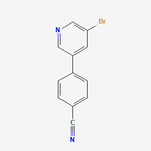 molecular formula C12H7BrN2 B1412611 4-(5-Bromopiridin-3-il)benzonitrilo CAS No. 1563530-51-7