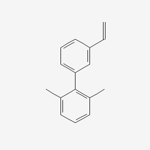 molecular formula C16H16 B1412615 2,6-Dimethyl-3'-vinyl-1,1'-biphenyl CAS No. 1623144-27-3