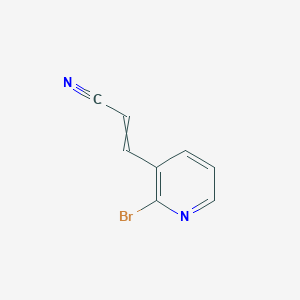 molecular formula C8H5BrN2 B1412616 (2E)-3-(2-bromopyridin-3-yl)prop-2-enenitrile CAS No. 1616502-81-8