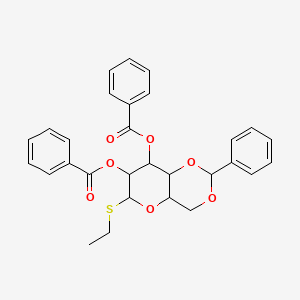 molecular formula C29H28O7S B14126161 Ethyl 2,3-di-O-benzoyl-4,6-O-benzylidene-1-thio-beta-D-glucopyranoside 