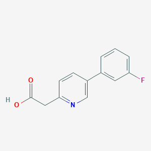 molecular formula C13H10FNO2 B14126164 5-(3-Fluorophenyl)-2-pyridineacetic acid CAS No. 1158764-04-5