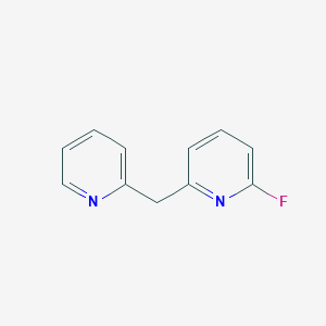 molecular formula C11H9FN2 B14126178 Pyridine, 2-fluoro-6-(2-pyridinylmethyl)- CAS No. 824967-90-0