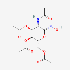 D-Gluconimidic acid, 2-(acetylamino)-2-deoxy-N-hydroxy-, delta-lactone, 3,4,6-triacetate (9CI)