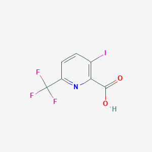 molecular formula C7H3F3INO2 B1412625 3-Iodo-6-(trifluoromethyl)picolinic acid CAS No. 1806339-47-8